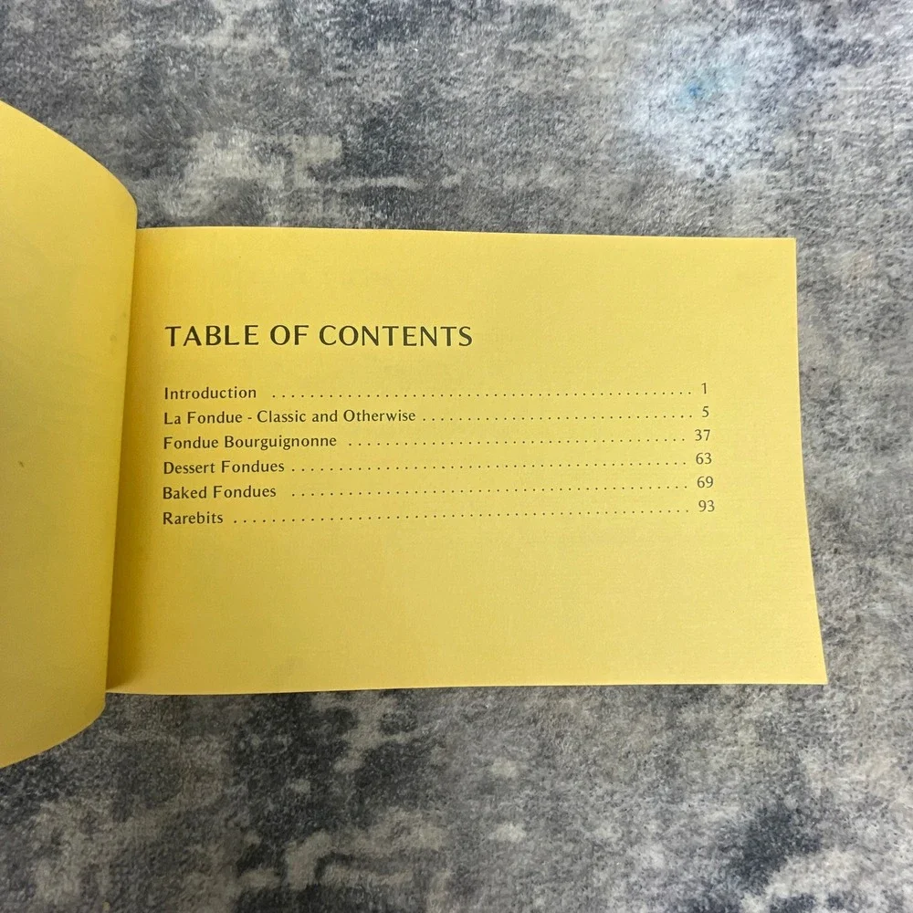 Vintage The Fondue Cookbook Nitty Gritty Productions Illustrated Recipes